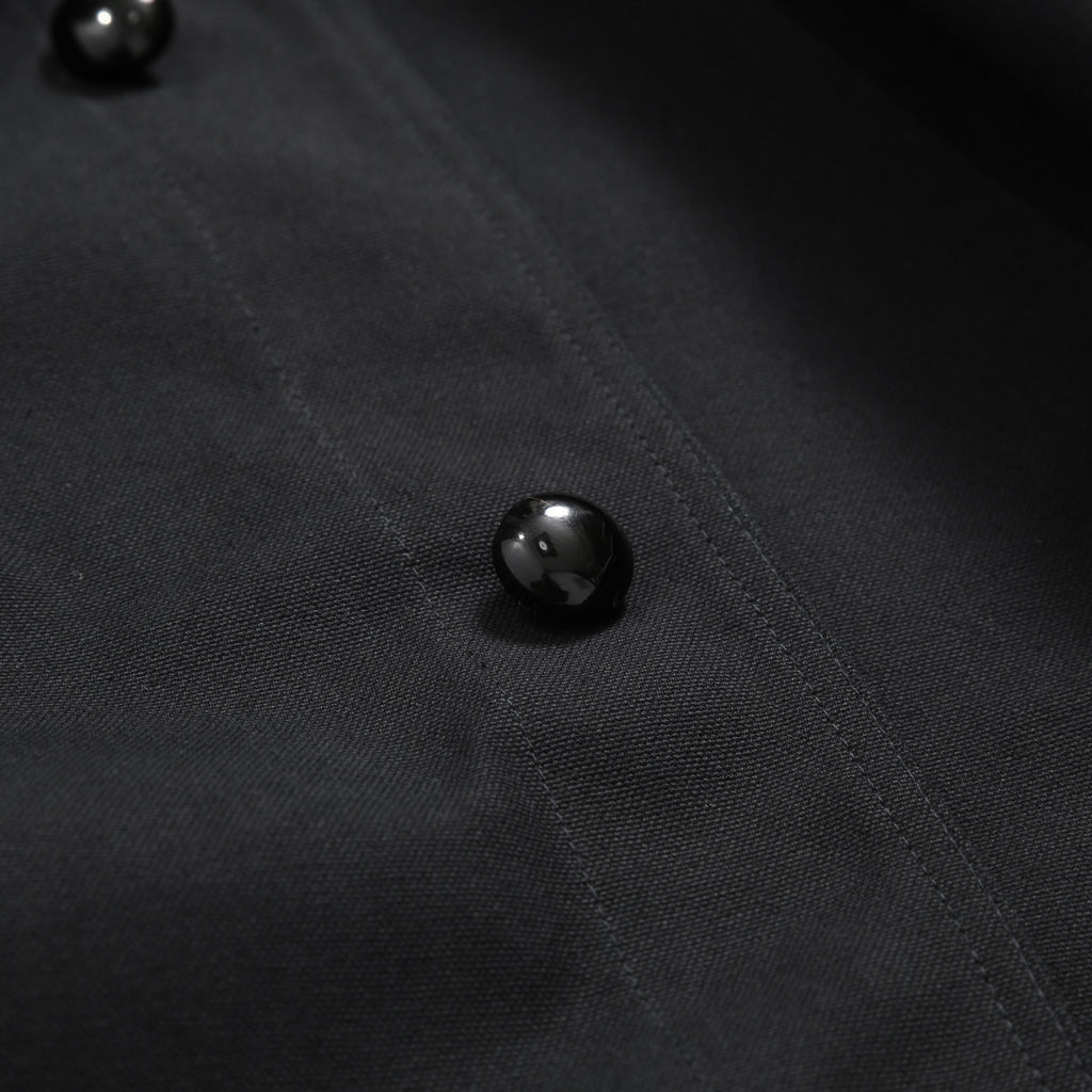 Namacheko ナマチェコ / 2024SS 美品 Atran Denim Coat / ハトメスタッズ シングルコート / size S (BLACK)