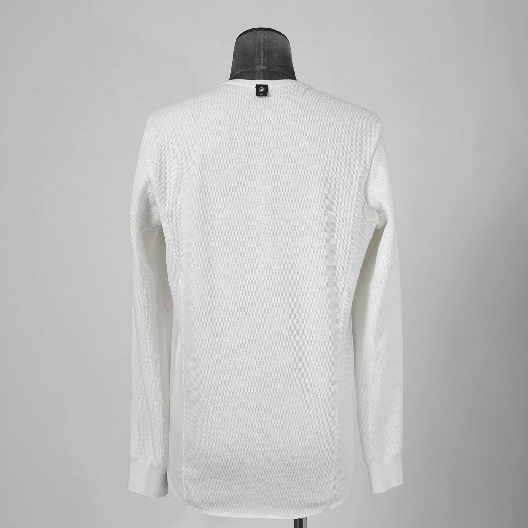 WJK / ボアフリース ヘンリーネック 長袖 Tシャツ / size L (WHITE)