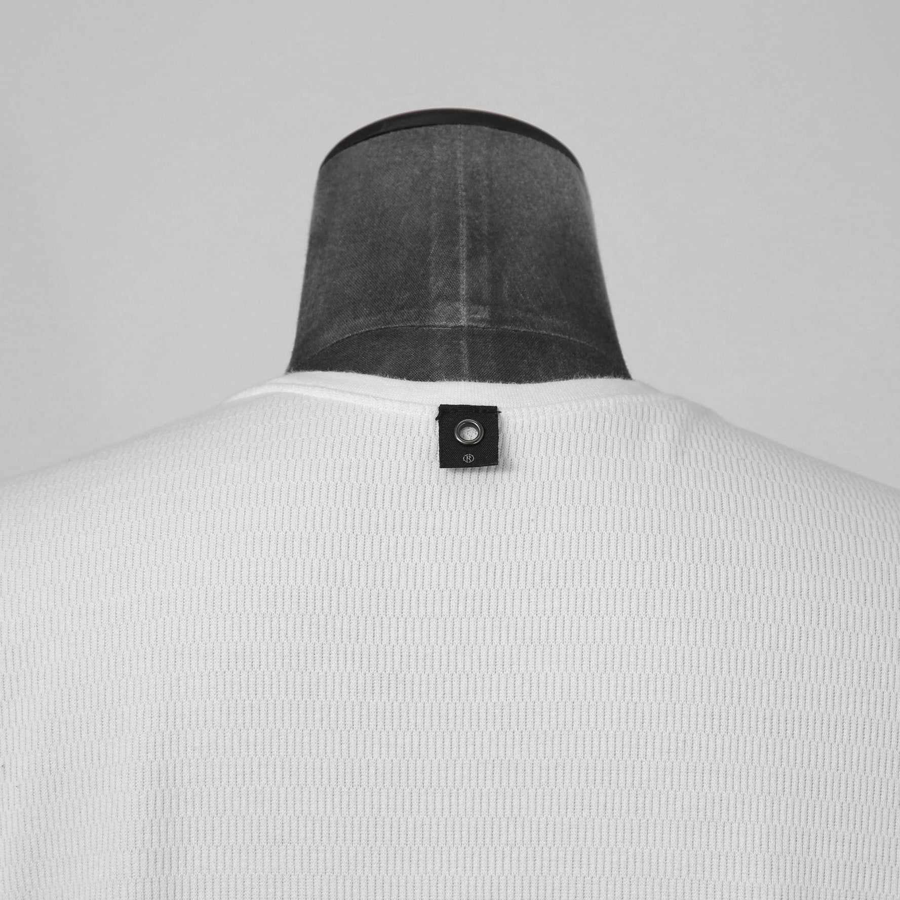 WJK / ボアフリース ヘンリーネック 長袖 Tシャツ / size L (WHITE)