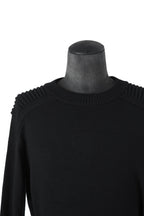 新品 A.F artefact アーティファクト / デュアルスリーブ ロングニット / size 2 (BLACK)