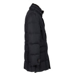 極上品 MooRER ムーレー / 現行モデル MORRIS-L シープファー付 ウール ダウンジャケット / size 46 (NAVY)