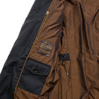 極上品 MooRER ムーレー / 現行モデル MORRIS-L シープファー付 ウール ダウンジャケット / size 46 (NAVY)