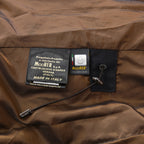 極上品 MooRER ムーレー / 現行モデル MORRIS-L シープファー付 ウール ダウンジャケット / size 46 (NAVY)