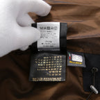 極上品 MooRER ムーレー / 現行モデル MORRIS-L シープファー付 ウール ダウンジャケット / size 46 (NAVY)