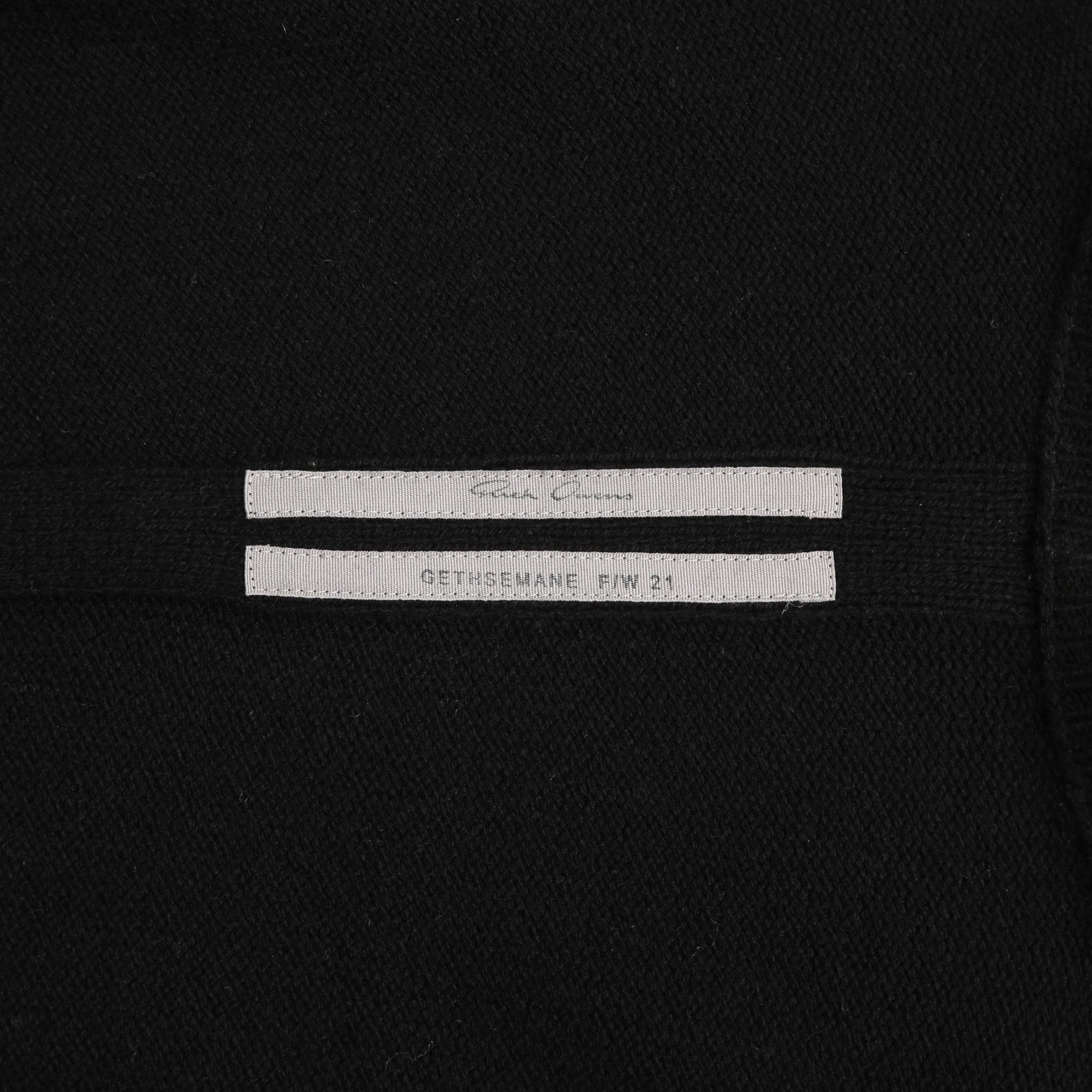 Rick Owens / リックオウエンス /  2021AW 美品 TOMMY LUPETTO カシミヤ モックネック ロングニット / RO02A7681-WSBR / size XS (BACK)