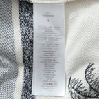 良品 Christian Dior / 21SS Dior Chez Moi バックロゴ 半袖 パーカー / size S (WHITE×BLUE) シェモワ トワルドジュイ