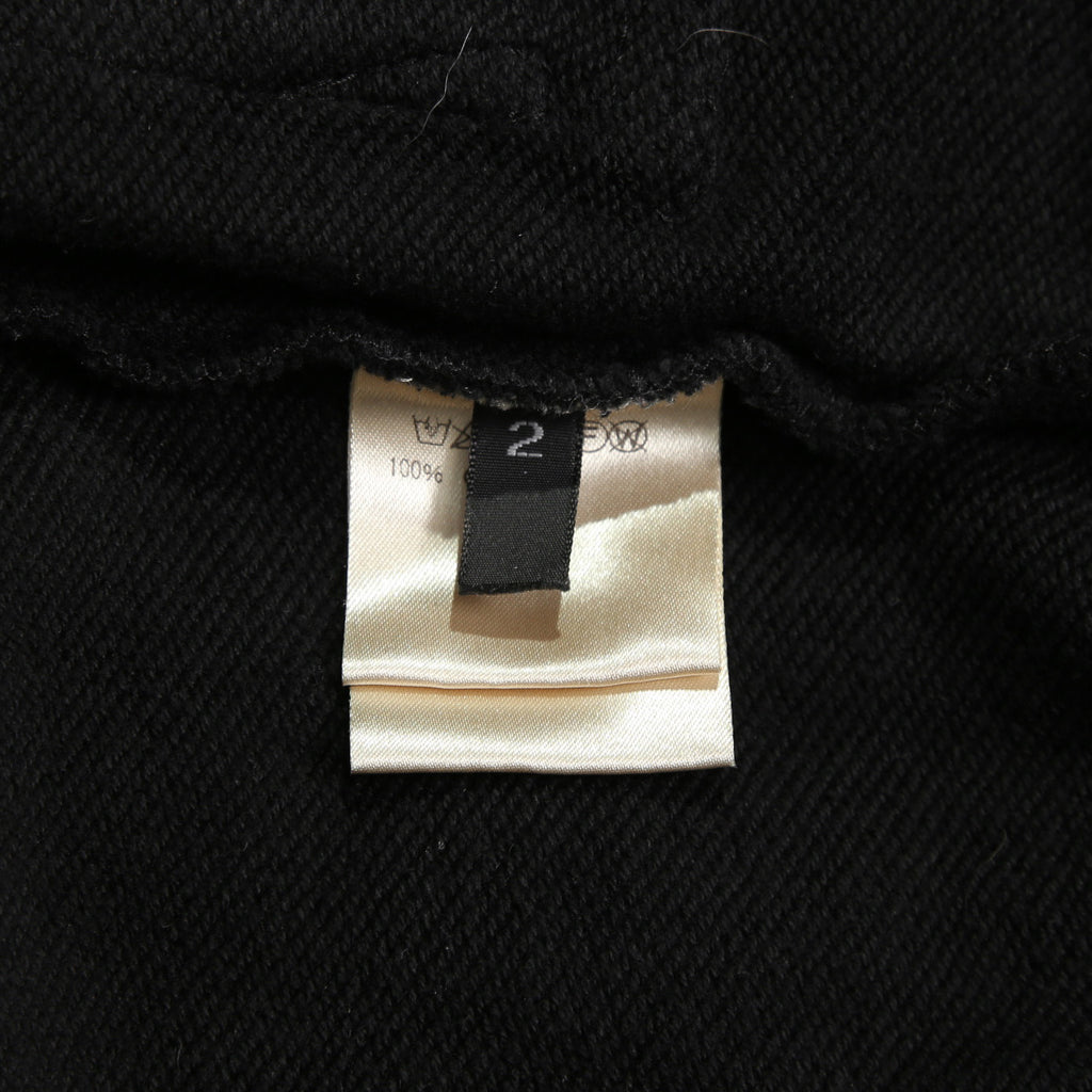 A.F ARTEFACT アーティファクト / 24AW FLAP ZIP SARROUEL SKINNY SWEAT PANTS / size 2 (BLACK)