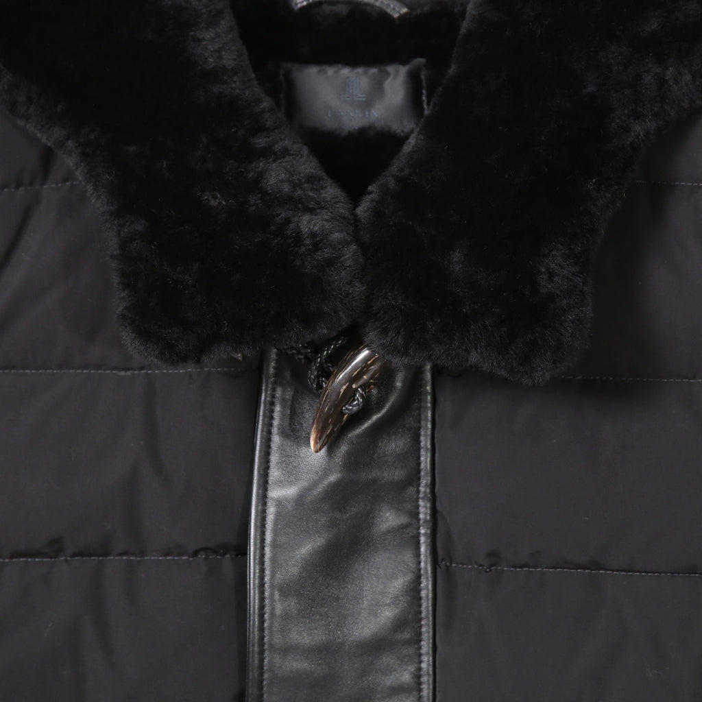 LANVIN collection × EMMETI / ランバン コレクション エンメティ コラボ / 2023AW MOUTON DUFFEL DOWN VEST /size 50 (BLACK)