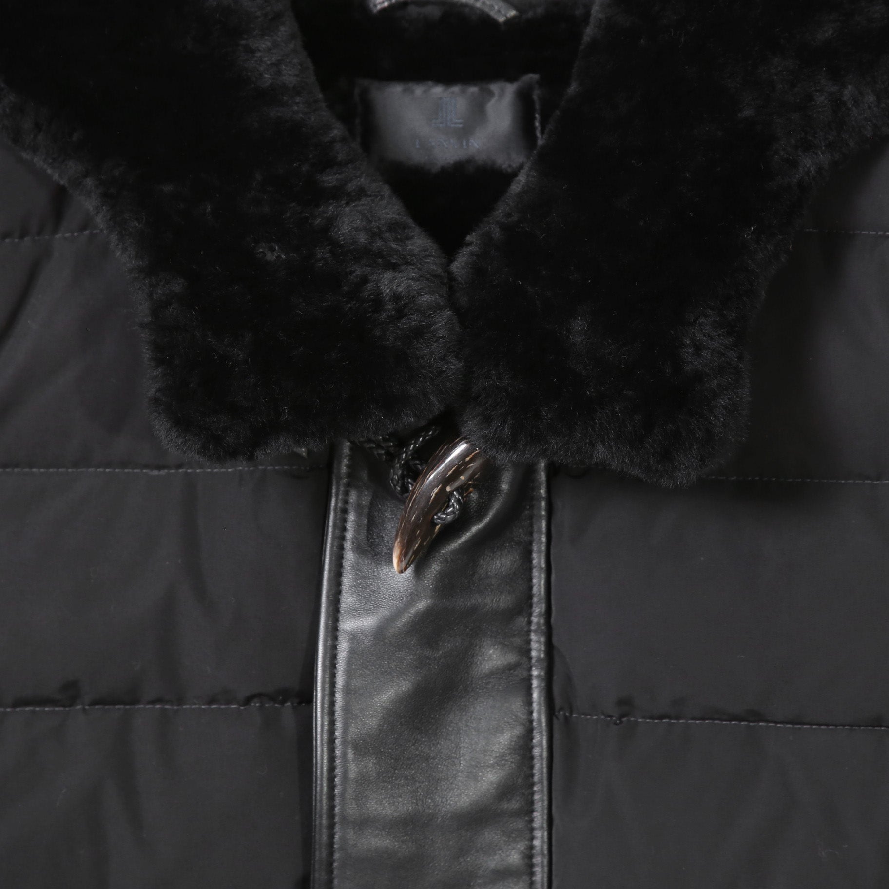 LANVIN collection × EMMETI / ランバン コレクション エンメティ コラボ / 2023AW MOUTON DUFFEL DOWN VEST /size 50 (BLACK)