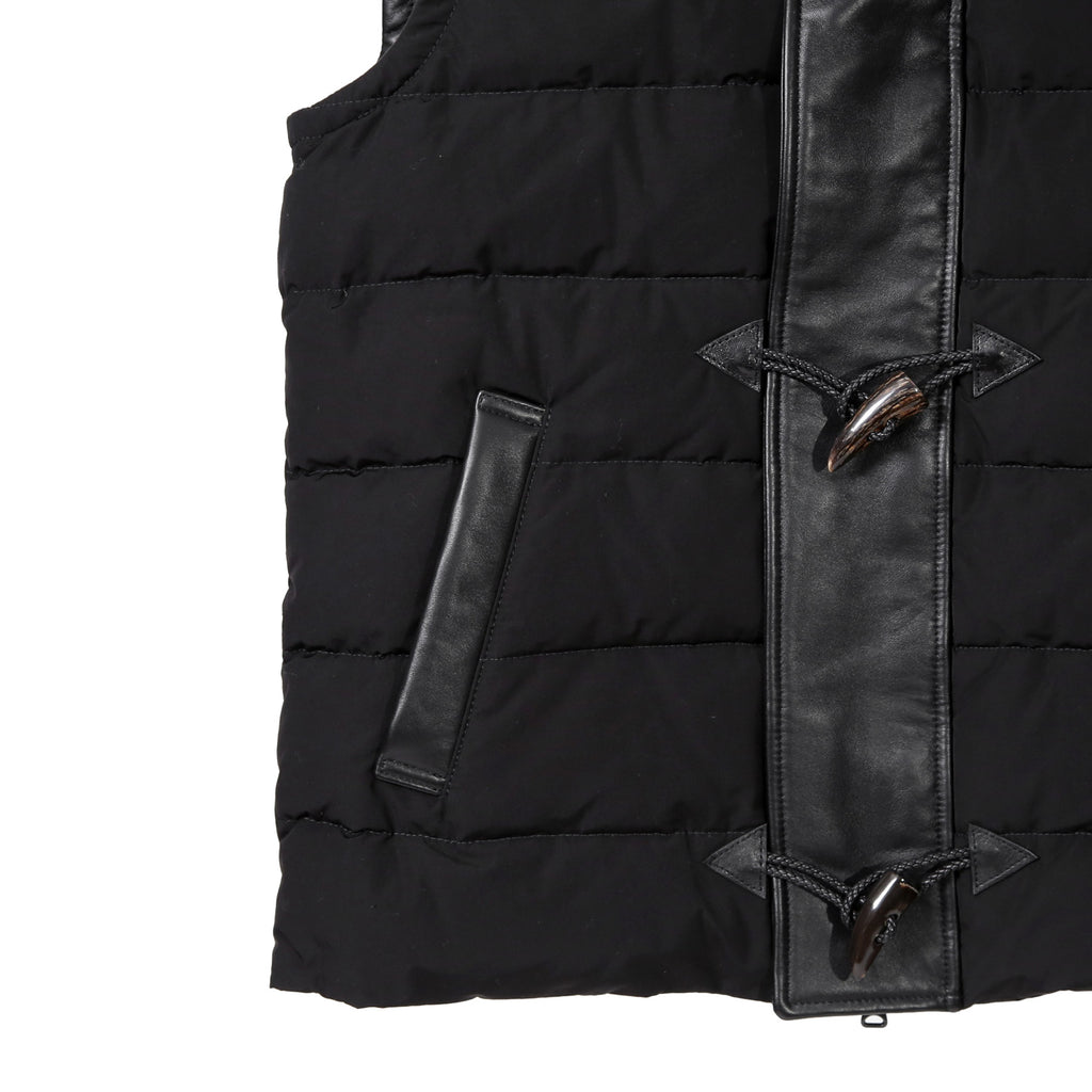 LANVIN collection × EMMETI / ランバン コレクション エンメティ コラボ / 2023AW MOUTON DUFFEL DOWN VEST /size 50 (BLACK)