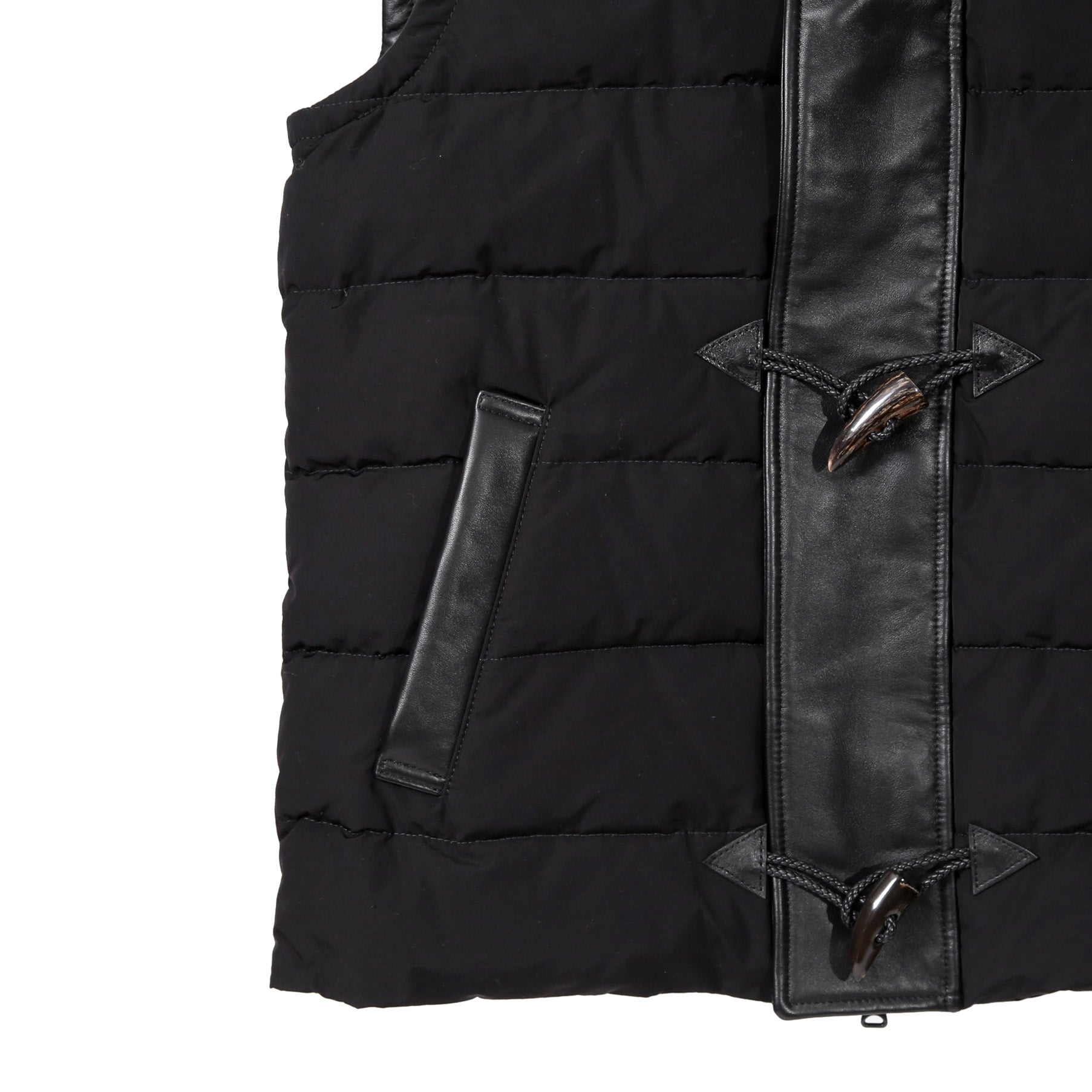 LANVIN collection × EMMETI / ランバン コレクション エンメティ コラボ / 2023AW MOUTON DUFFEL DOWN VEST /size 50 (BLACK)