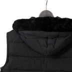 LANVIN collection × EMMETI / ランバン コレクション エンメティ コラボ / 2023AW MOUTON DUFFEL DOWN VEST /size 50 (BLACK)