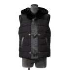 LANVIN collection × EMMETI / ランバン コレクション エンメティ コラボ / 2023AW MOUTON DUFFEL DOWN VEST /size 50 (BLACK)