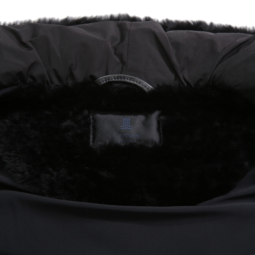 LANVIN collection × EMMETI / ランバン コレクション エンメティ コラボ / 2023AW MOUTON DUFFEL DOWN VEST /size 50 (BLACK)