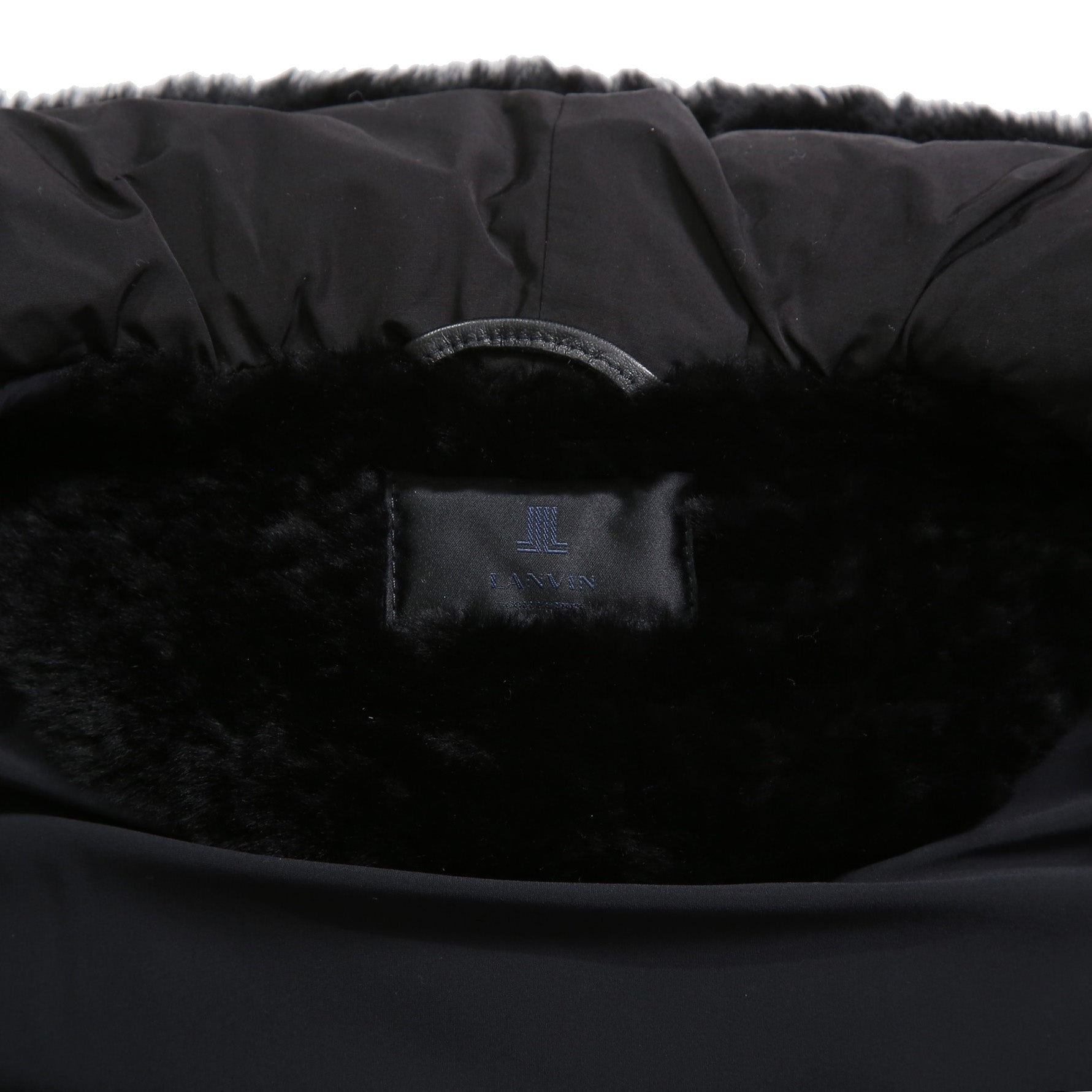 LANVIN collection × EMMETI / ランバン コレクション エンメティ コラボ / 2023AW MOUTON DUFFEL DOWN VEST /size 50 (BLACK)