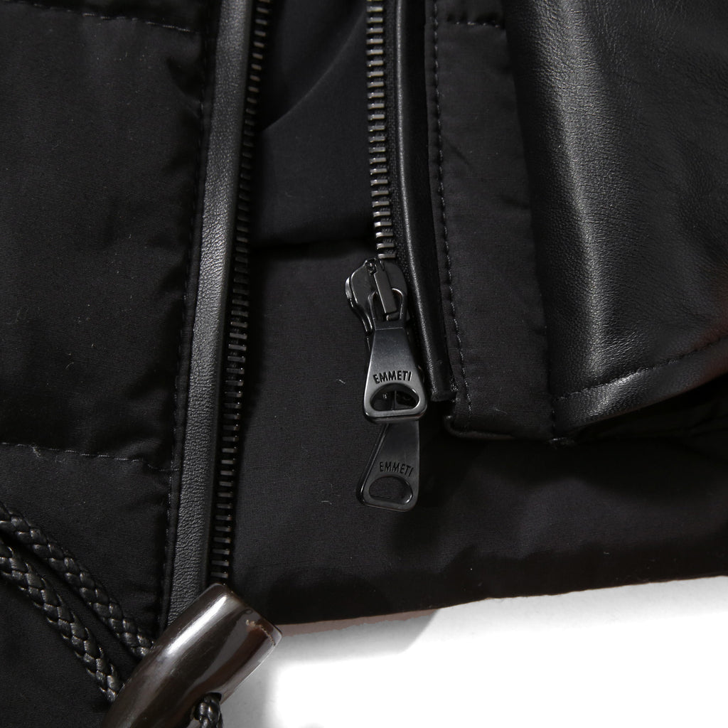 LANVIN collection × EMMETI / ランバン コレクション エンメティ コラボ / 2023AW MOUTON DUFFEL DOWN VEST /size 50 (BLACK)