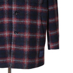 ETRO エトロ / 22AW チェック柄 ラシャ ウール混紡 コート / size 48 (マルチカラー)