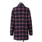 ETRO エトロ / 22AW チェック柄 ラシャ ウール混紡 コート / size 48 (マルチカラー)