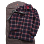 ETRO エトロ / 22AW チェック柄 ラシャ ウール混紡 コート / size 48 (マルチカラー)