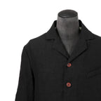 Peng Tai ペン タイ / 24SS 美品 Linen Sack Coat / size 46 (Black Ink)