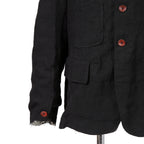 Peng Tai ペン タイ / 24SS 美品 Linen Sack Coat / size 46 (Black Ink)