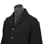 Peng Tai ペン タイ / 24SS 美品 Linen Sack Coat / size 46 (Black Ink)