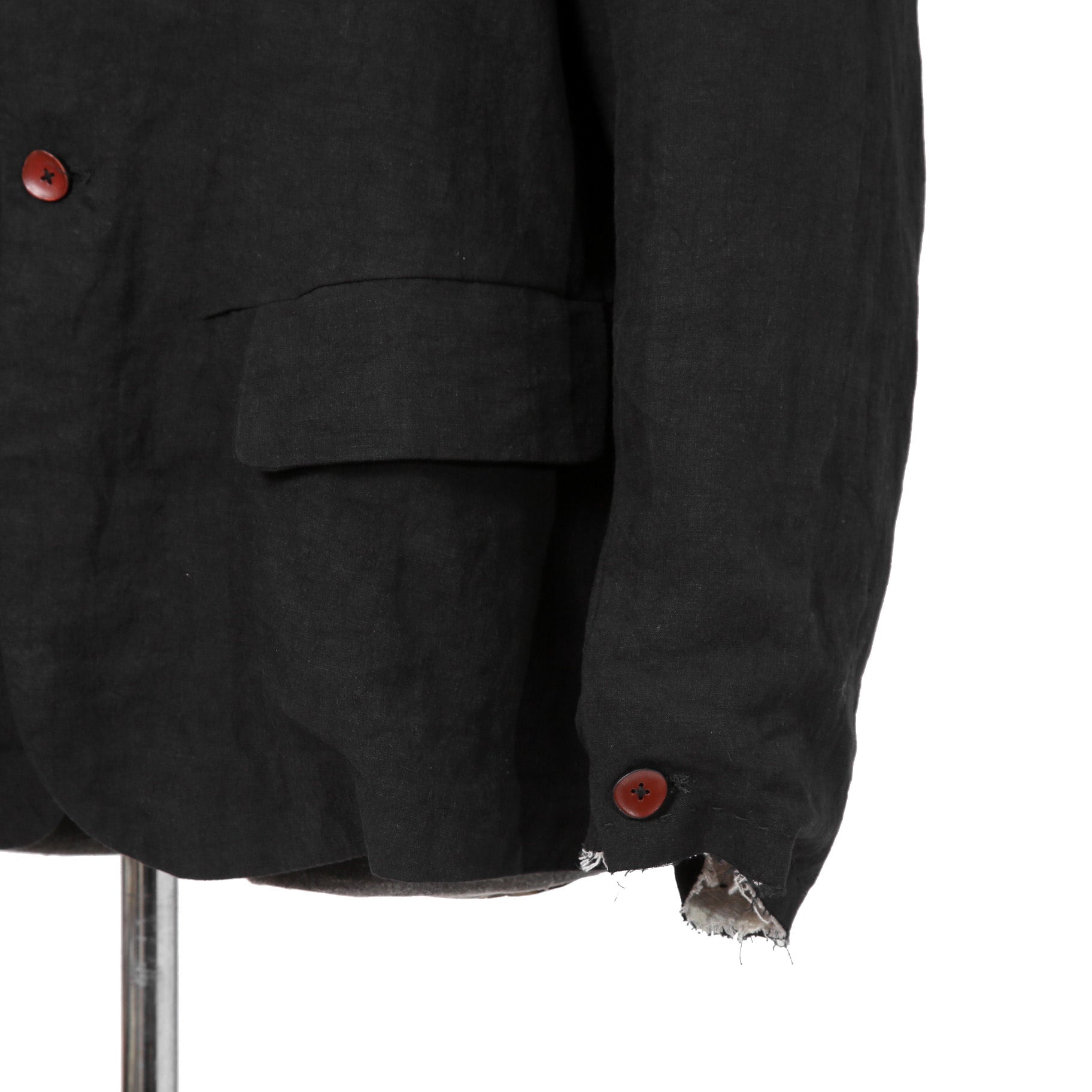 Peng Tai ペン タイ / 24SS 美品 Linen Sack Coat / size 46 (Black Ink)