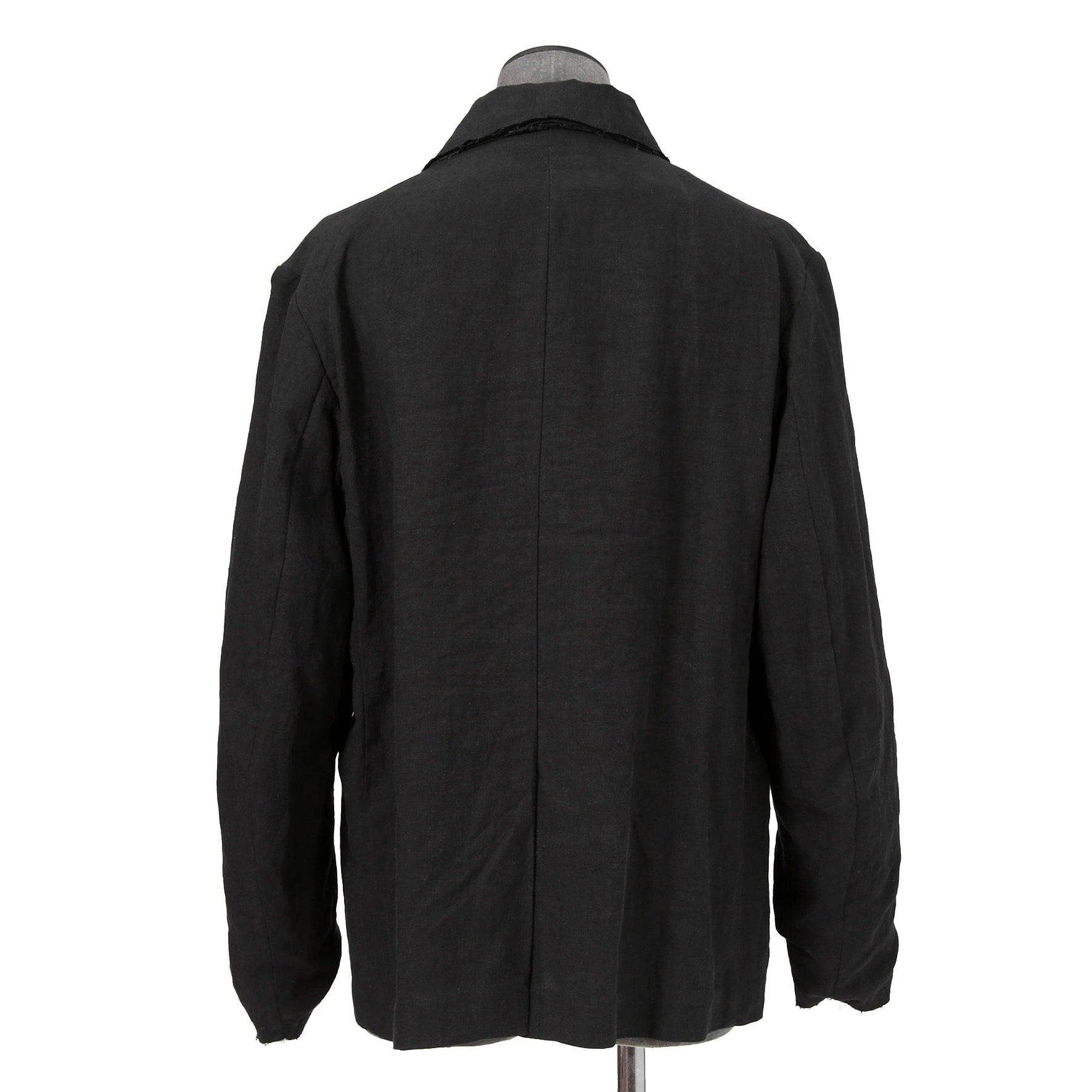 Peng Tai ペン タイ / 24SS 美品 Linen Sack Coat / size 46 (Black Ink)