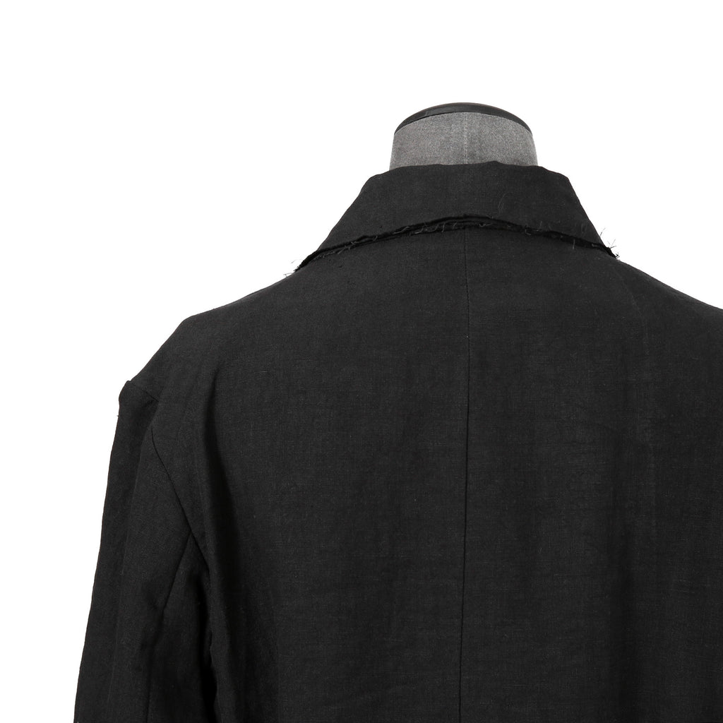 Peng Tai ペン タイ / 24SS 美品 Linen Sack Coat / size 46 (Black Ink)