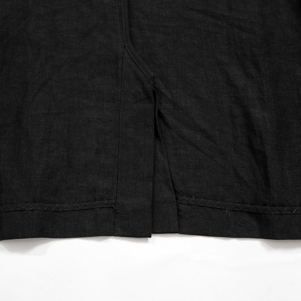 Peng Tai ペン タイ / 24SS 美品 Linen Sack Coat / size 46 (Black Ink)