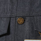 美品 LOUIS VUITTON ルイヴィトン / 21AW ヴァージル期 / ステープルライン DNA デニムジャケット / シャドー モノグラム / RM212Q E53 HLA55W / size 48 (INDIGO)