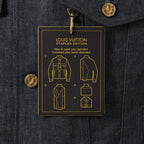 美品 LOUIS VUITTON ルイヴィトン / 21AW ヴァージル期 / ステープルライン DNA デニムジャケット / シャドー モノグラム / RM212Q E53 HLA55W / size 48 (INDIGO)