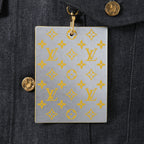 美品 LOUIS VUITTON ルイヴィトン / 21AW ヴァージル期 / ステープルライン DNA デニムジャケット / シャドー モノグラム / RM212Q E53 HLA55W / size 48 (INDIGO)