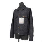 美品 LOUIS VUITTON ルイヴィトン / 21AW ヴァージル期 / ステープルライン DNA デニムジャケット / シャドー モノグラム / RM212Q E53 HLA55W / size 48 (INDIGO)