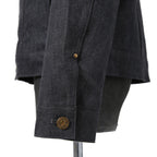 美品 LOUIS VUITTON ルイヴィトン / 21AW ヴァージル期 / ステープルライン DNA デニムジャケット / シャドー モノグラム / RM212Q E53 HLA55W / size 48 (INDIGO)