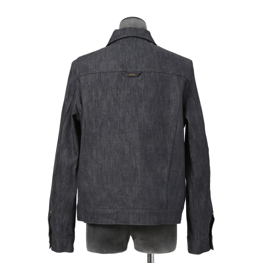 美品 LOUIS VUITTON ルイヴィトン / 21AW ヴァージル期 / ステープルライン DNA デニムジャケット / シャドー モノグラム / RM212Q E53 HLA55W / size 48 (INDIGO)