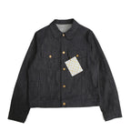 美品 LOUIS VUITTON ルイヴィトン / 21AW ヴァージル期 / ステープルライン DNA デニムジャケット / シャドー モノグラム / RM212Q E53 HLA55W / size 48 (INDIGO)