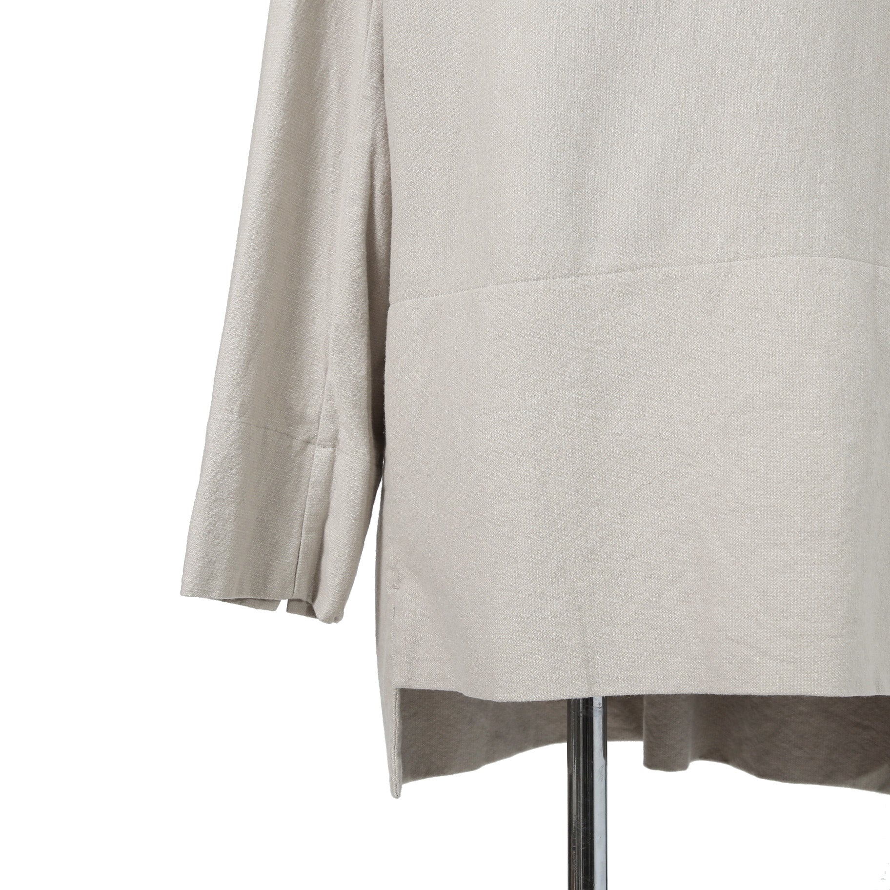 SUS-SOUS シュスー / カシミヤ混 ウールリネン ハイネック プルオーバー / 06-SS02614 / size 9 (IVORY)