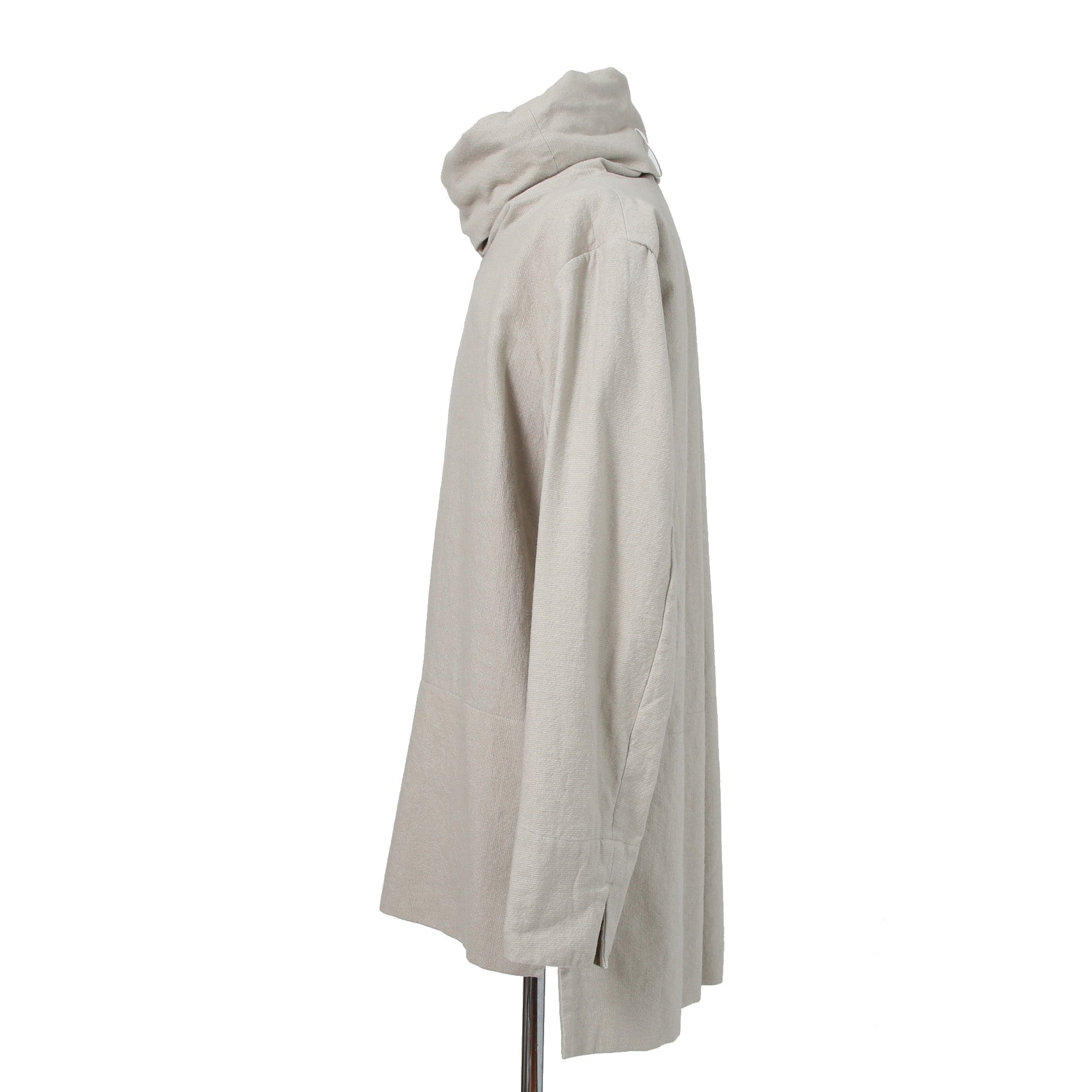 SUS-SOUS シュスー / カシミヤ混 ウールリネン ハイネック プルオーバー / 06-SS02614 / size 9 (IVORY)