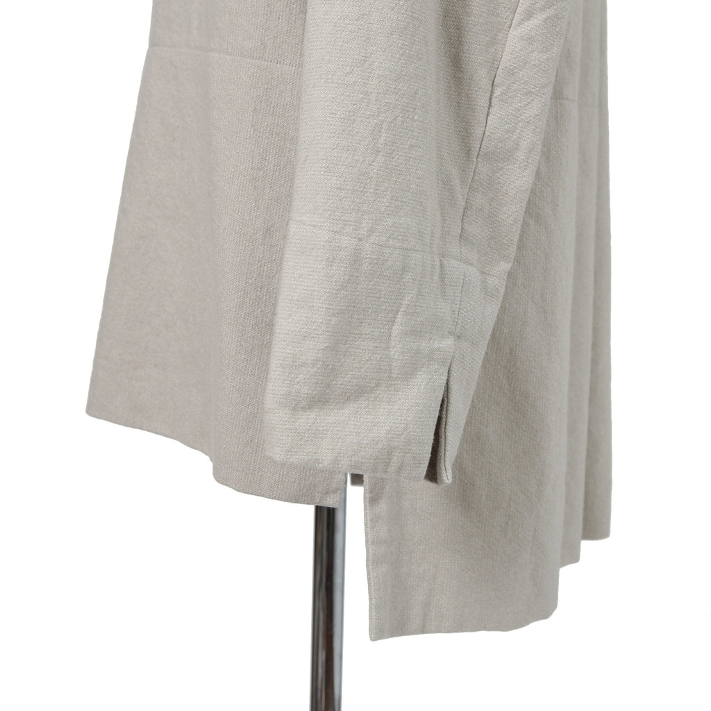 SUS-SOUS シュスー / カシミヤ混 ウールリネン ハイネック プルオーバー / 06-SS02614 / size 9 (IVORY)