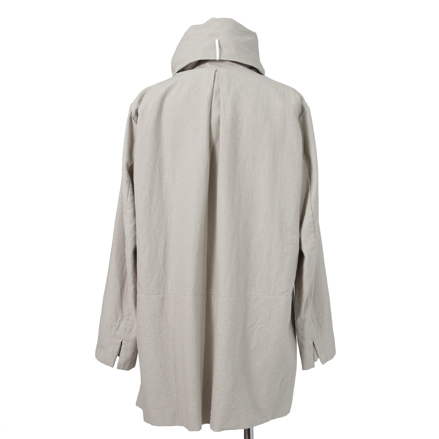 SUS-SOUS シュスー / カシミヤ混 ウールリネン ハイネック プルオーバー / 06-SS02614 / size 9 (IVORY)