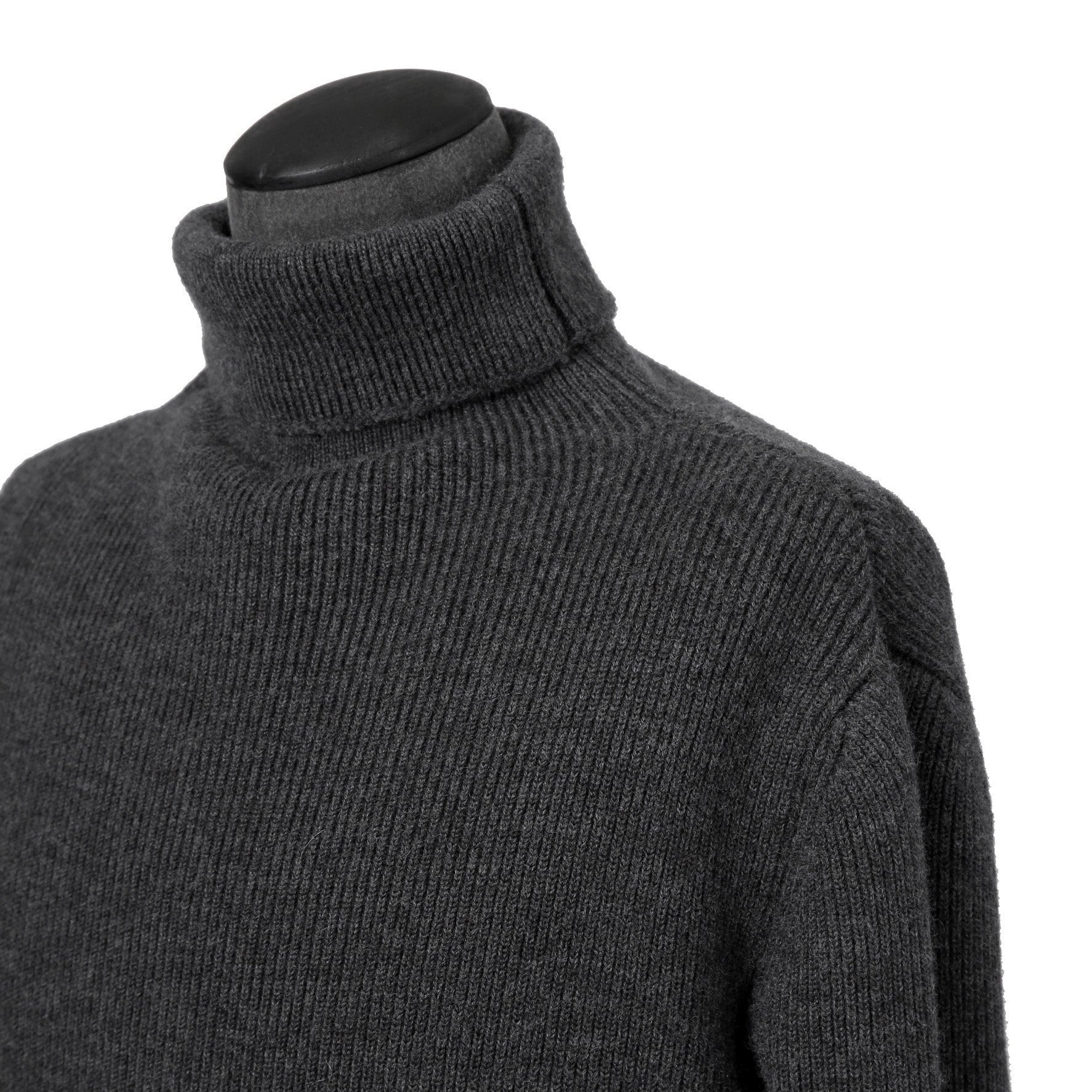 SUS-SOUS シュスー / 美品 フィッシャーマン ハイネック ニット / 06-SS01615 / size 7 (GRAY)