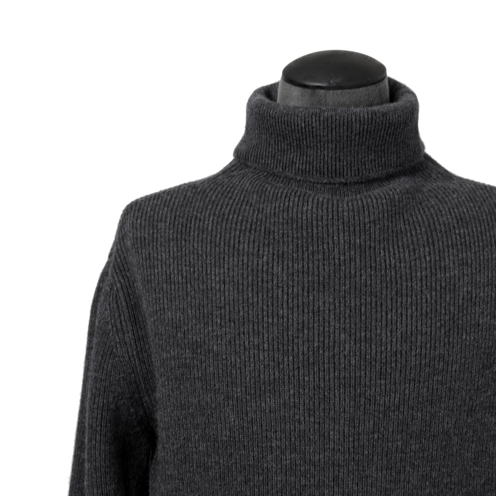 SUS-SOUS シュスー / 美品 フィッシャーマン ハイネック ニット / 06-SS01615 / size 7 (GRAY)