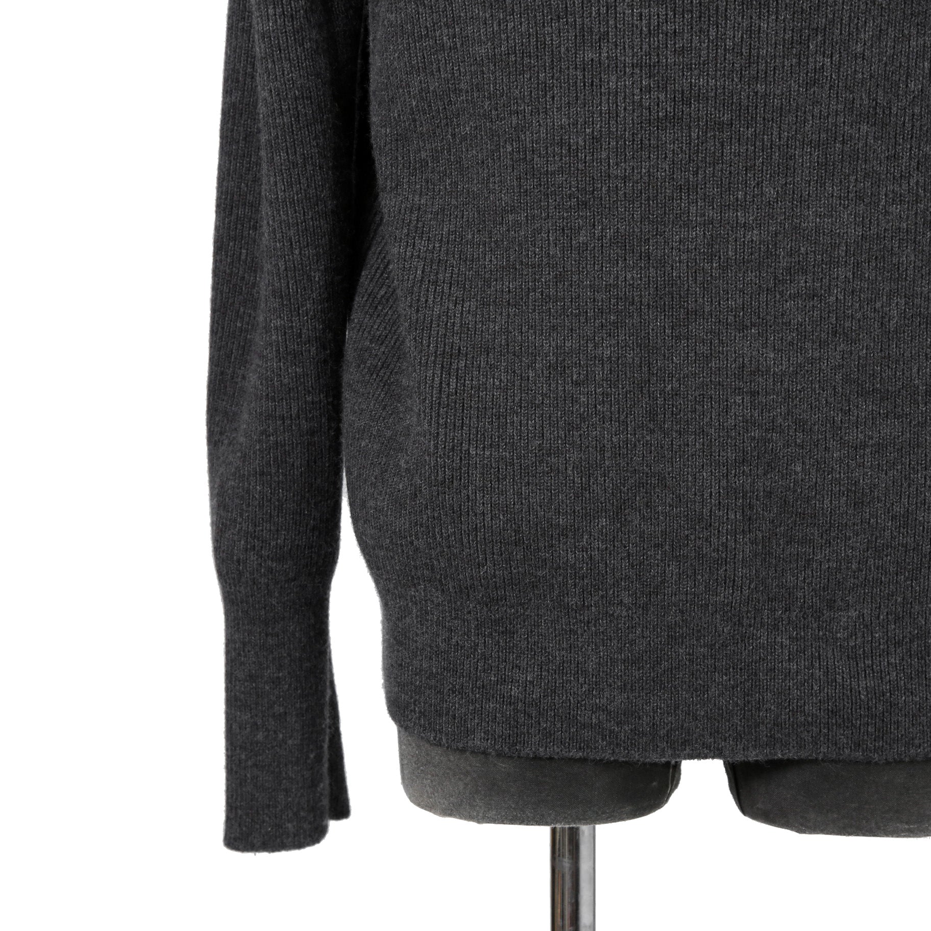 SUS-SOUS シュスー / 美品 フィッシャーマン ハイネック ニット / 06-SS01615 / size 7 (GRAY)