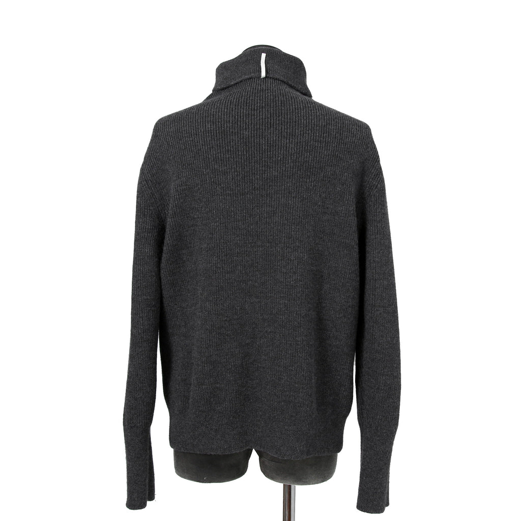 SUS-SOUS シュスー / 美品 フィッシャーマン ハイネック ニット / 06-SS01615 / size 7 (GRAY)