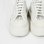 FENDI ×MARC JACOBS フェンディ マークジェイコブス /  ドミノ キャンバス ハイカット 厚底 スニーカー / size 40 (25cm) WHITE シューズ