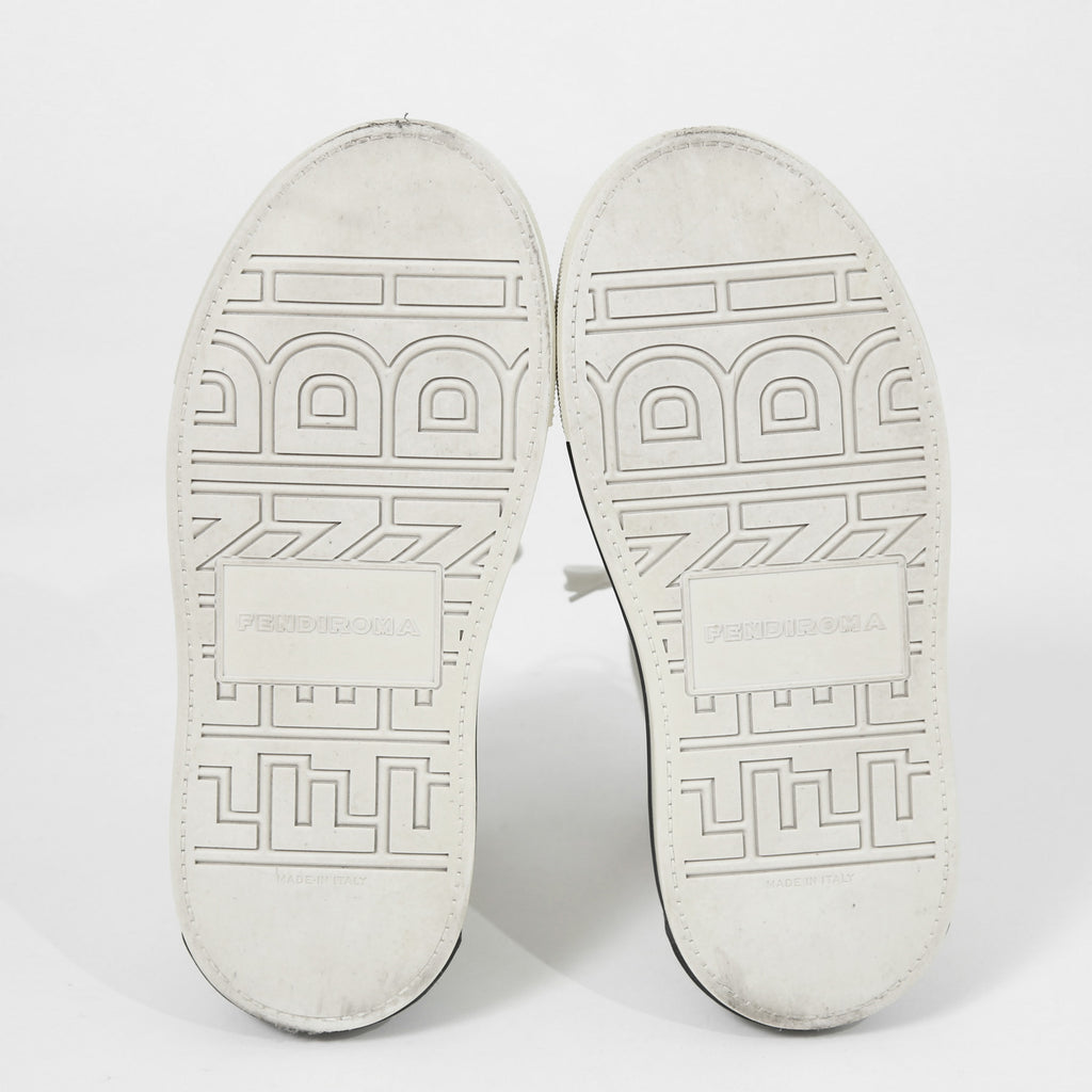 FENDI ×MARC JACOBS フェンディ マークジェイコブス /  ドミノ キャンバス ハイカット 厚底 スニーカー / size 40 (25cm) WHITE シューズ