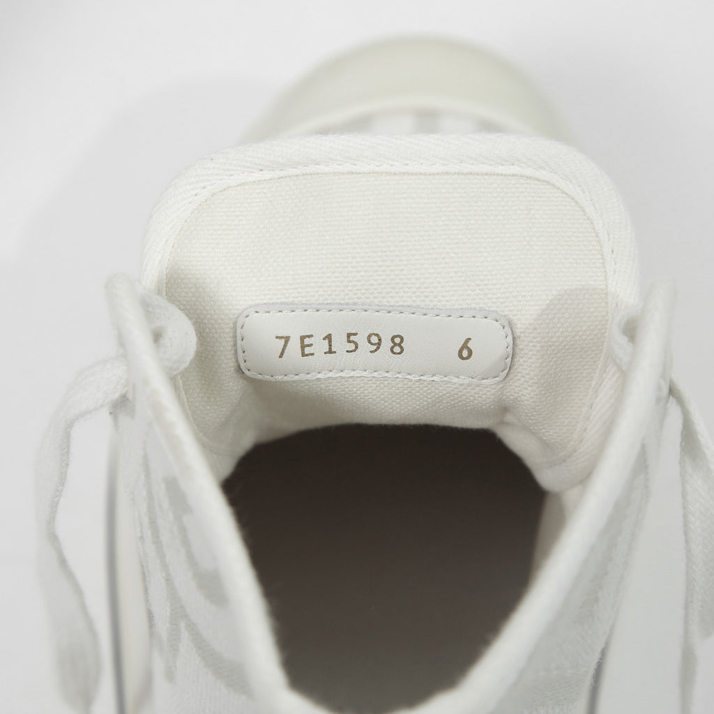 FENDI ×MARC JACOBS フェンディ マークジェイコブス /  ドミノ キャンバス ハイカット 厚底 スニーカー / size 40 (25cm) WHITE シューズ