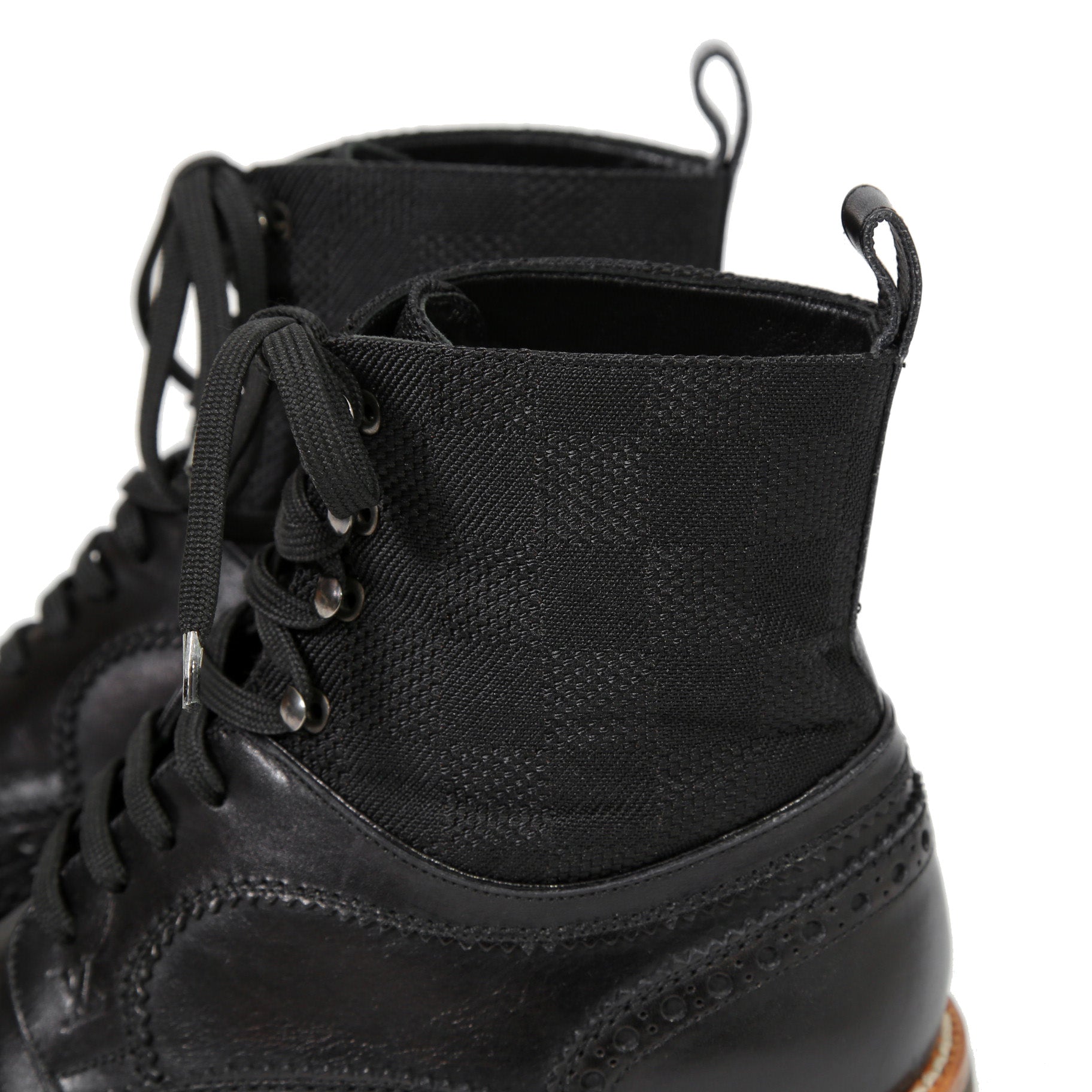 LOUIS VUITTON ルイヴィトン / バスティーユ コンバット ブーツ / トリヨンレザー メダリオン ダミエ  キャンバス / size 6.5 (25.5cm) BLACK シューズ