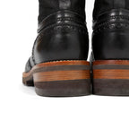 LOUIS VUITTON ルイヴィトン / バスティーユ コンバット ブーツ / トリヨンレザー メダリオン ダミエ  キャンバス / size 6.5 (25.5cm) BLACK シューズ